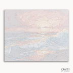 Sunset Swells paint by numbers ocean wave design