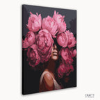 Whispers of Peony paint by number featuring delicate flowers inspired by famous paintings and van gogh famous paintings style.