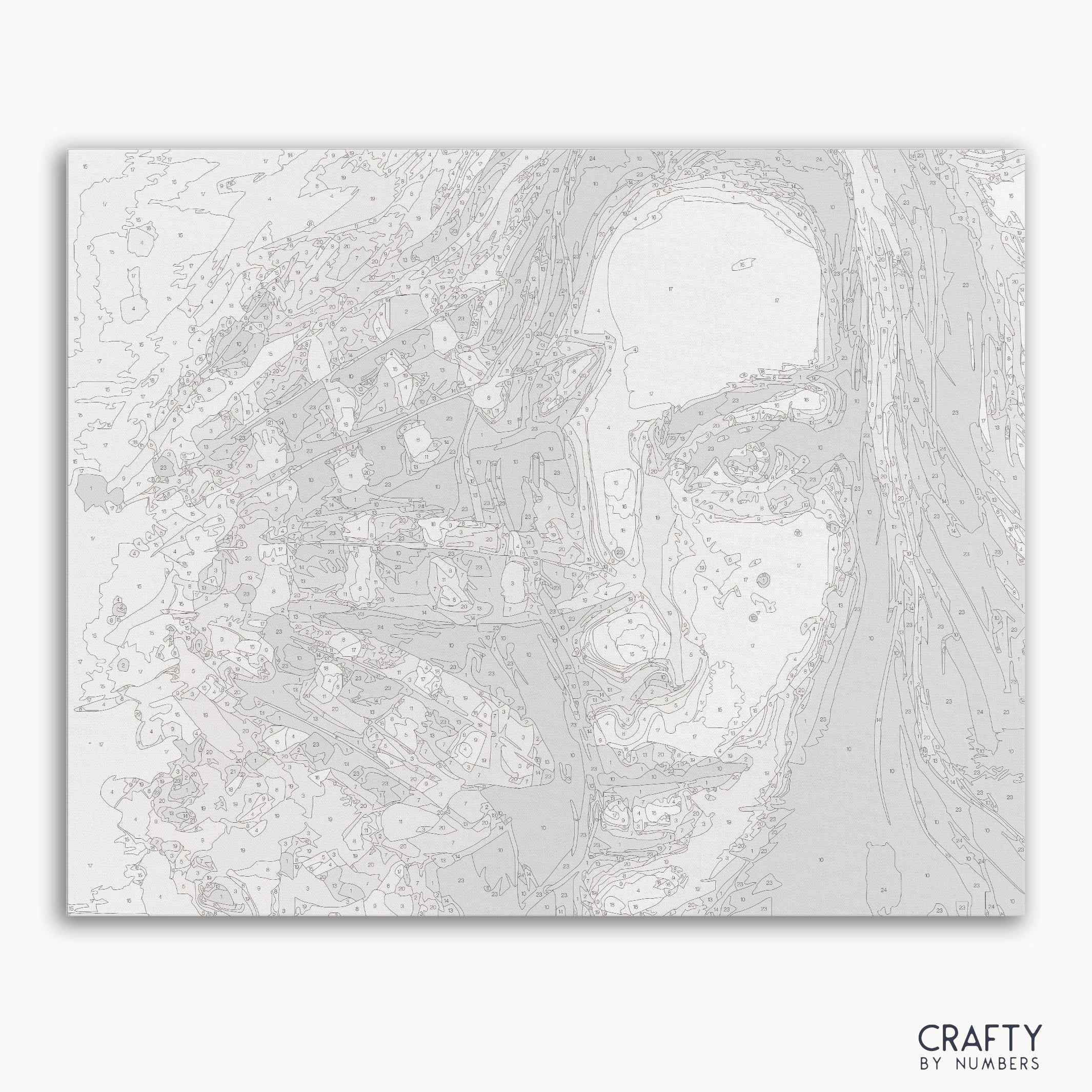 Unsolved Mystery paint by number artwork inspired by famous paintings and van gogh famous paintings techniques.