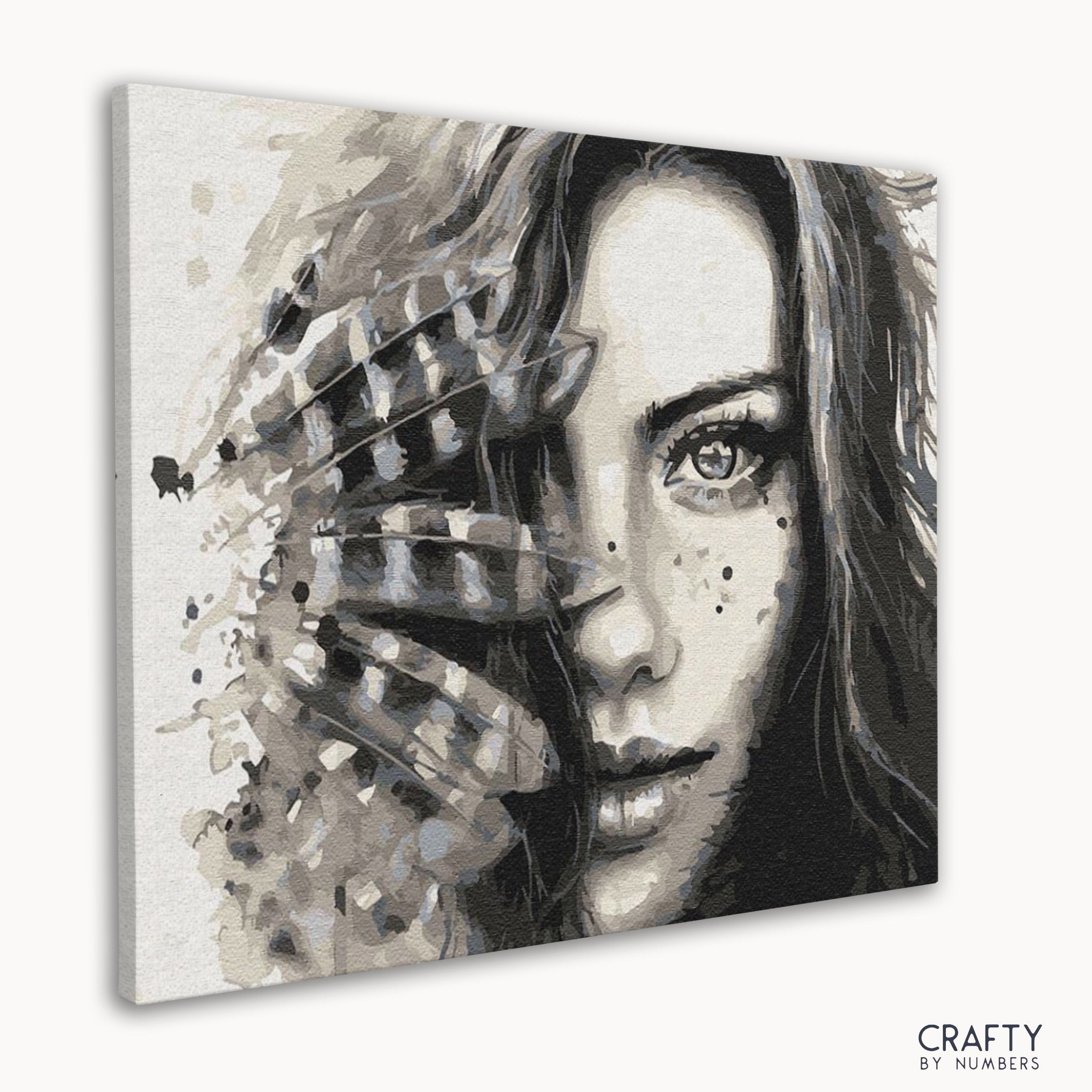 A colorful Unsolved Mystery paint by number piece reflecting famous landscape paintings and famous artists paintings styles.