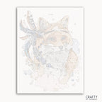 Fox Dream Catcher paint by number inspired by famous paintings, van gogh famous paintings, and famous landscape paintings.