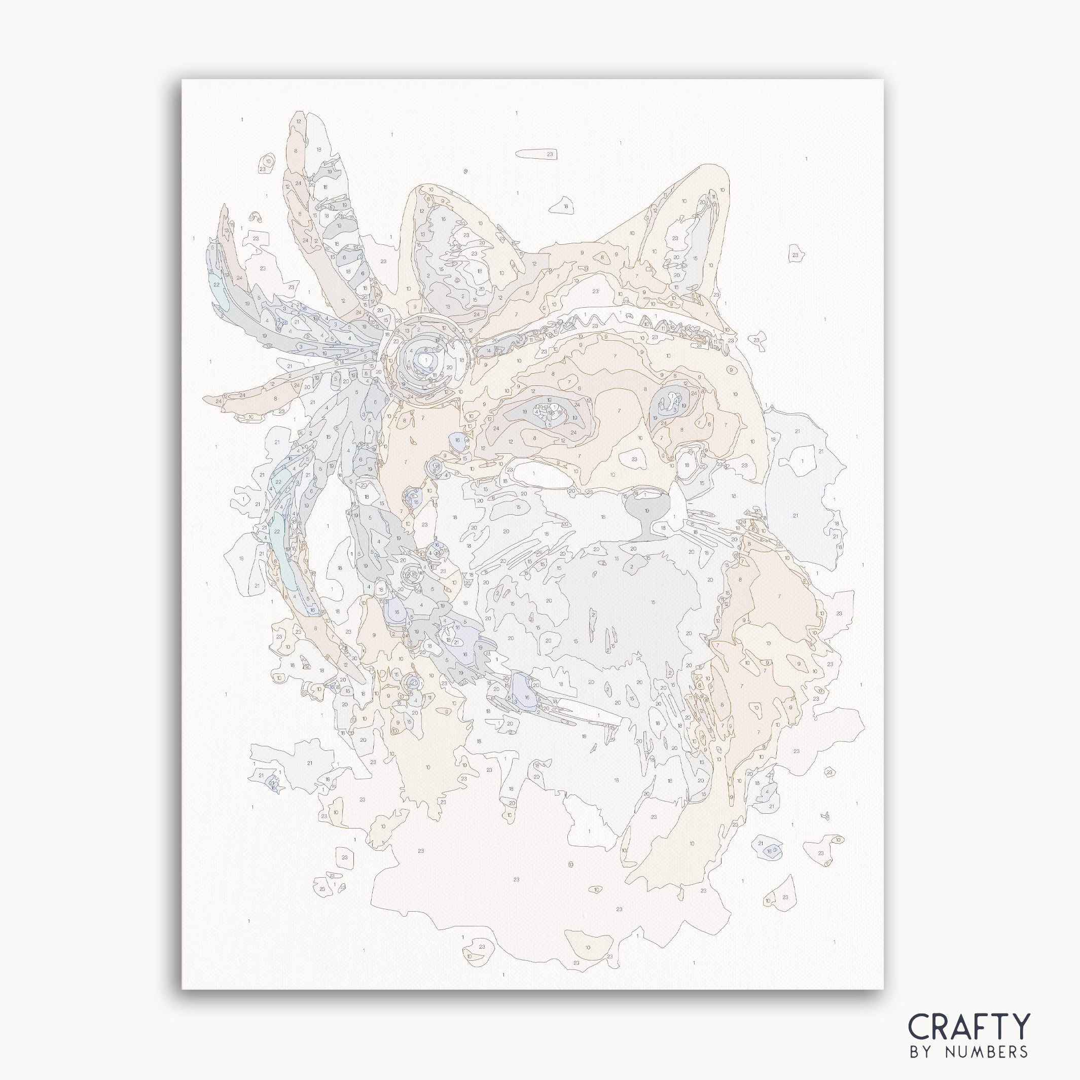 Fox Dream Catcher paint by number inspired by famous paintings, van gogh famous paintings, and famous landscape paintings.