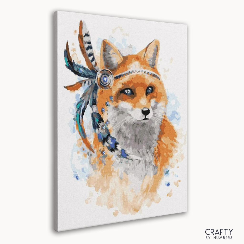 Finished Fox Dream Catcher artwork