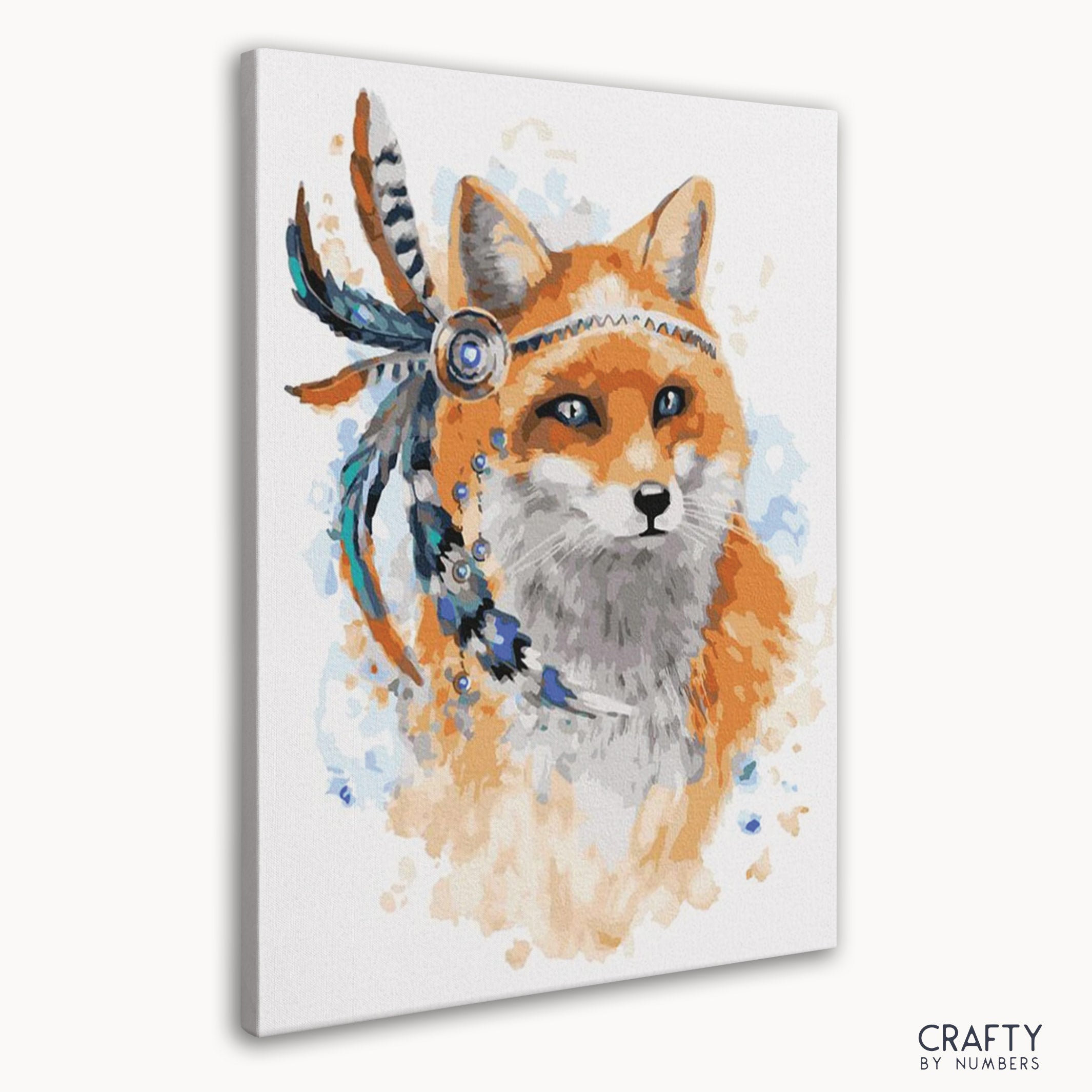 Detailed Fox Dream Catcher paint by number featuring famous artists paintings and famous paintings of women.
