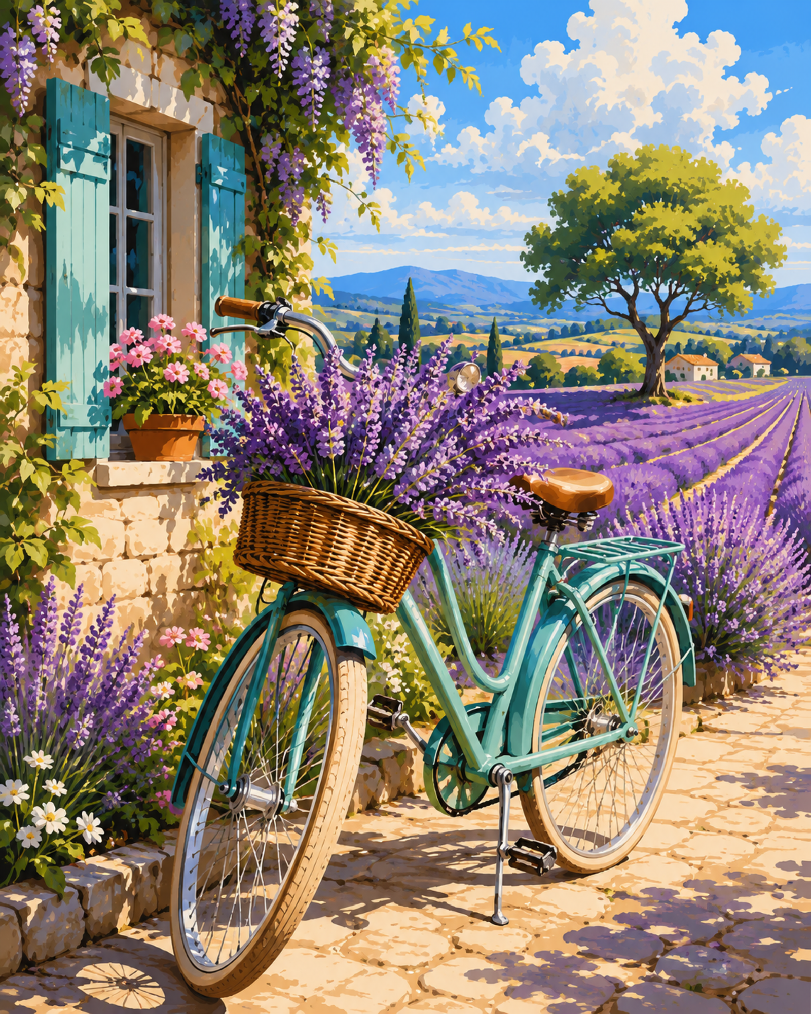 Lavendel Fahrrad