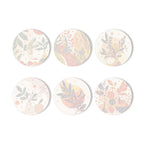 Set of Earthy Elegance Coasters inspired by famous abstract paintings with rich textures and design.