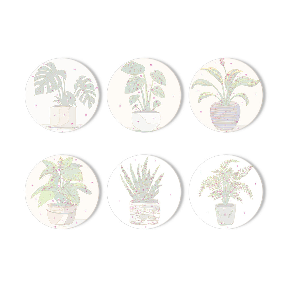 Paint by numbers set with a majestic lion portrait