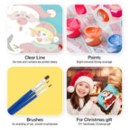 Jingle Bell Joy paint by numbers craft set, ideal for holiday wall decor and creative Christmas activities.