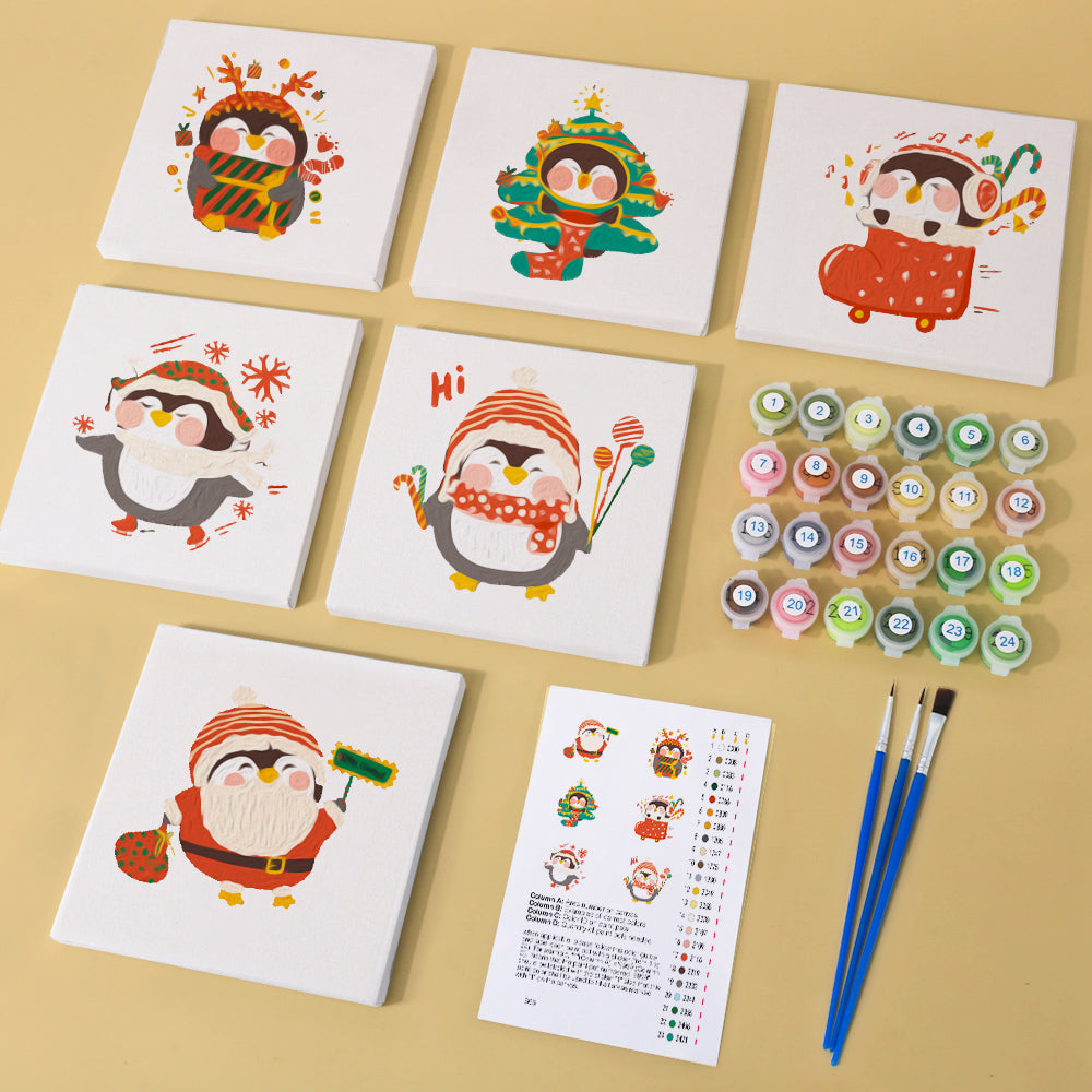 DIY painting kit for penguin lovers