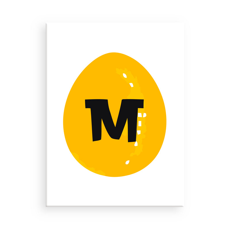Gelber Kreis mit einem schwarzen Buchstaben „M“ auf weißem Hintergrund