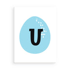 Letter 'U' on a blue circle with a white border