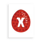 Red circle with a white 'X' in the center on a white background