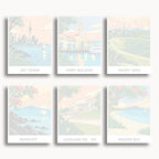Auckland travel poster mini paint by numbers collection