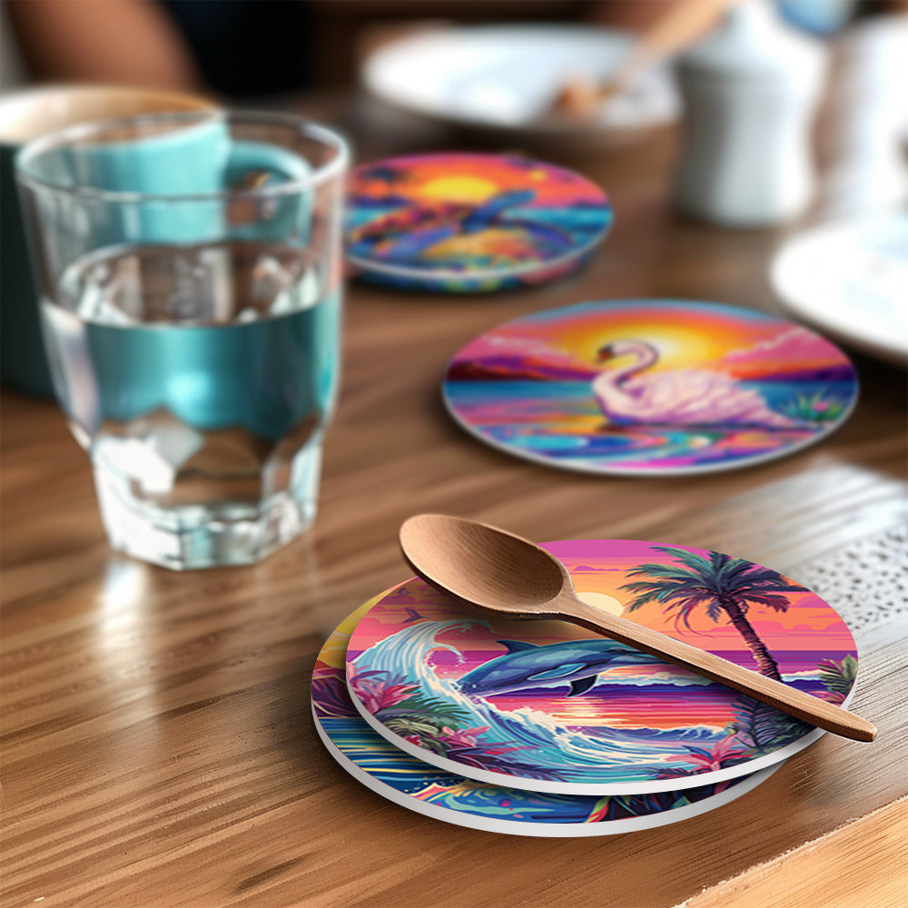 Juego de bricolaje de pintura por números Ocean Horizon, colección Ocean Glow.