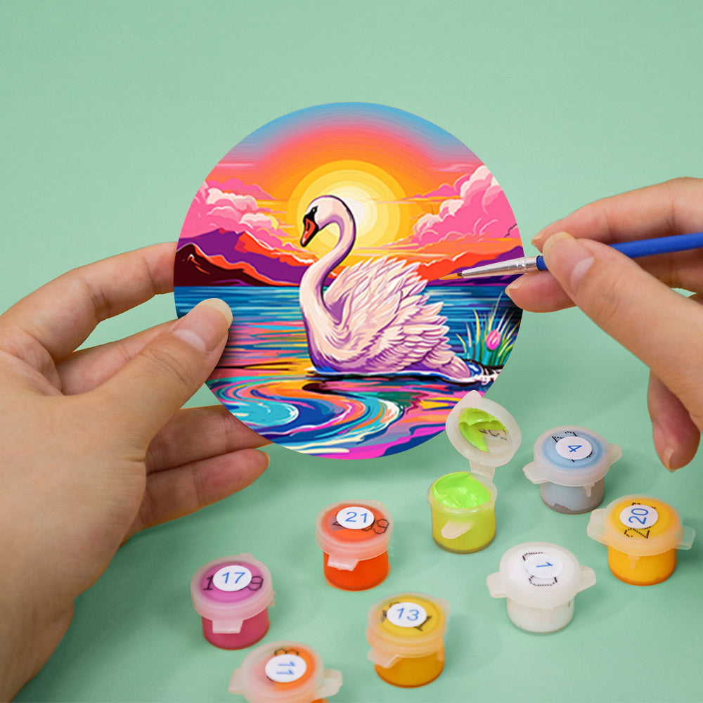 Juego de 6 cuadros de playa Ocean Glow, pintura DIY por números para adultos.