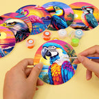 Holiday Pals painting kit, paint by numbers for seasonal art and Christmas décor.