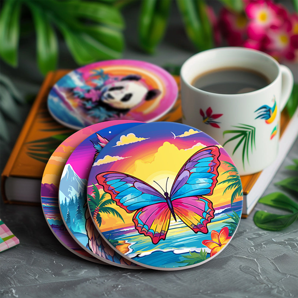 DIY-Zahlenmalset mit exotischen Wildtier-Kunstwerken.