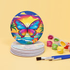 DIY paint by numbers kit Wild Wonders with easy wildlife painting designs.