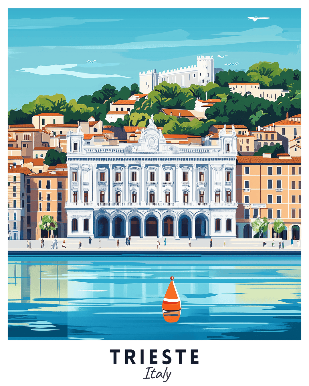 Trieste - Travel Poster