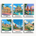 Berlin travel poster mini paint by numbers collection