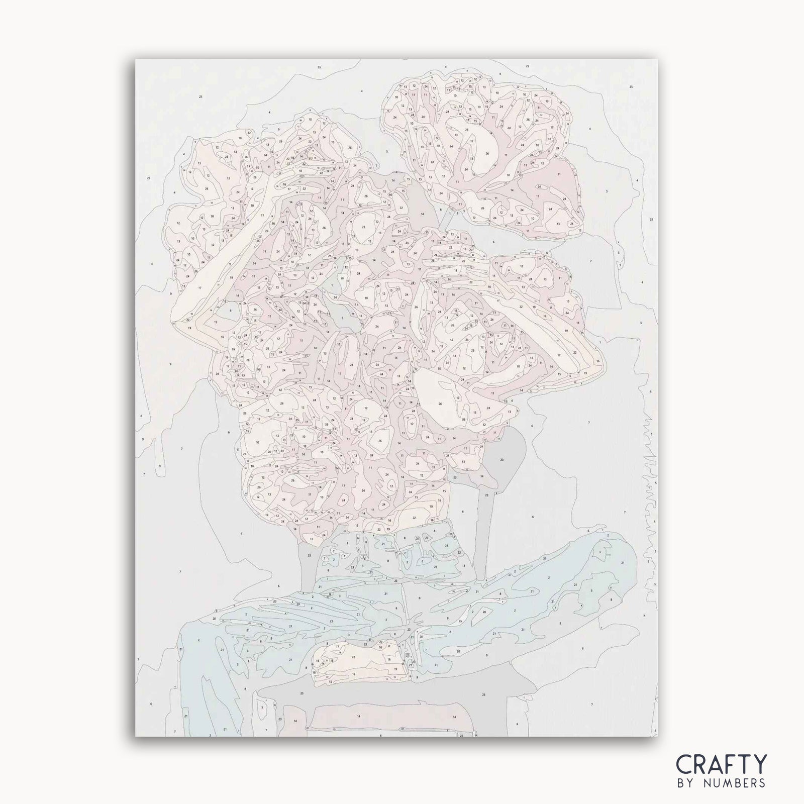 Pintura por números de Blossom Girl. Obras de arte inspiradas en pinturas famosas con colores vibrantes.