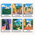 Bogotá travel poster mini paint by numbers collection