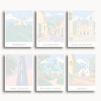 Bogotá travel poster mini paint by numbers collection