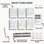 Boston travel poster mini paint by numbers collection