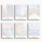 Buenos Aires travel poster mini paint by numbers collection