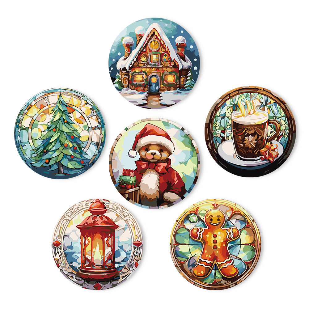 Kit de pintura festiva por números, acogedor arte de pared navideño para decoración navideña.