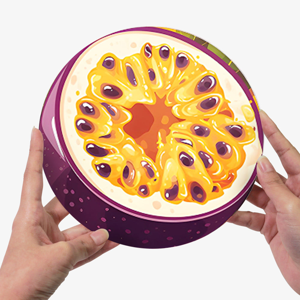 Fruit inspired DIY painting kit, paint by numbers set of 6 for art and crafting lovers.