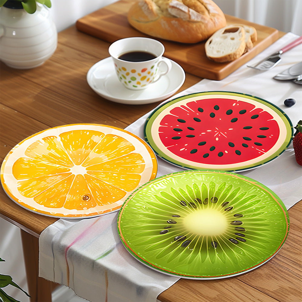 Malen nach Zahlen Obst-Wandkunst-Set mit 6 Stück, ideales DIY-Set für anfängerfreundliches Malen.