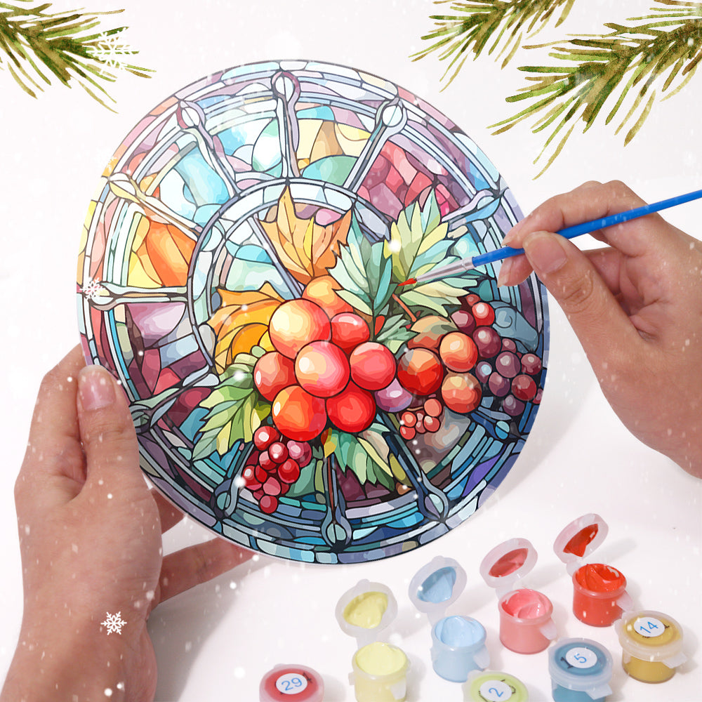 Glass & light DIY art painting kit for relaxing home craft and wall décor.