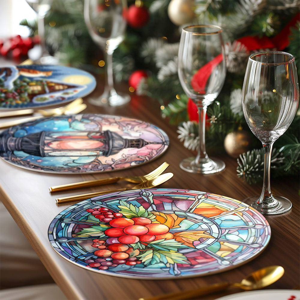 Home décor paint by numbers set featuring glass-inspired light paintings.