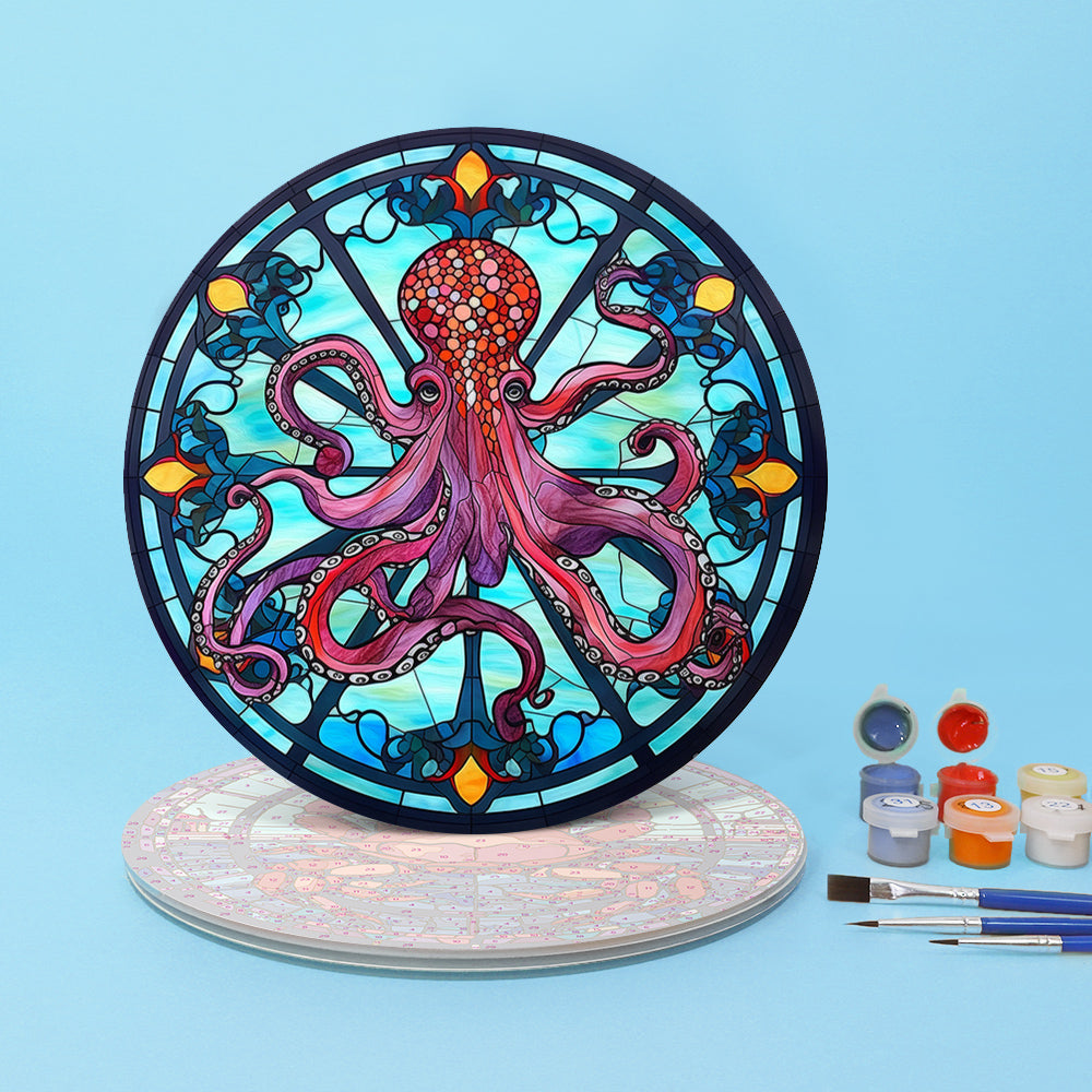 Obras de arte de Sea Life Paint by Numbers que evocan el estado de ánimo de famosas pinturas de paisajes con una relajante escena costera.