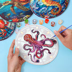 Sea Life Paint by Numbers reflecting the emotional depth seen in frida kahlo famous paintings with underwater symbolism.