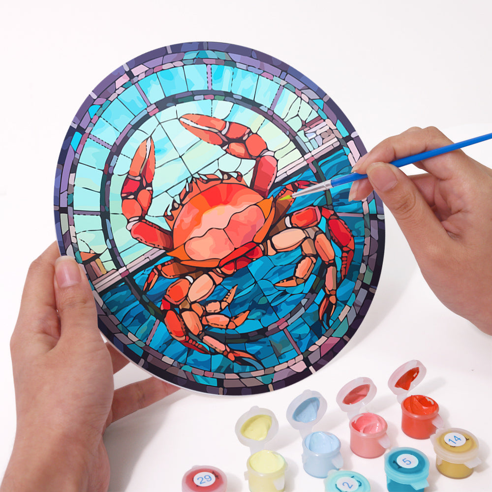 Sea Life Paint by Numbers portraying marine life with colors and brushstrokes influenced by famous paintings of women.