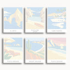 Cabo San Lucas travel poster mini paint by numbers collection