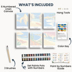 Cabo San Lucas travel poster mini paint by numbers collection