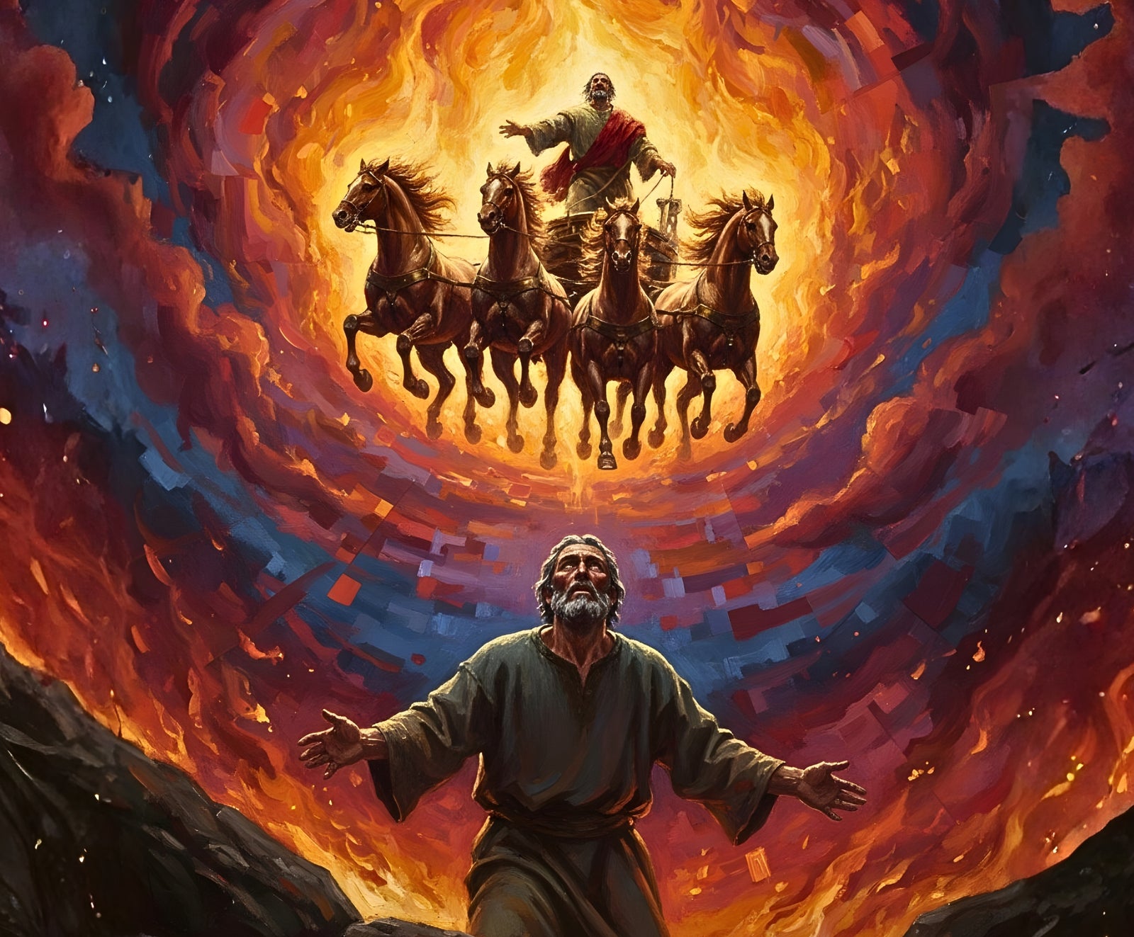 Chariot of Glory paint by numbers artwork