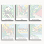 Chengdu travel poster mini paint by numbers collection