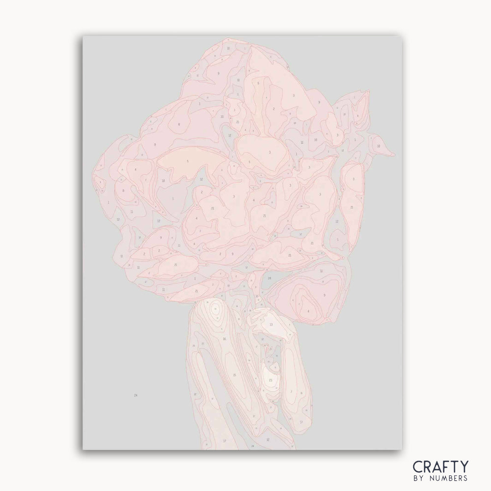 Crimson Cloak paint by number inspired by famous paintings with vibrant colors and strong contrasts.