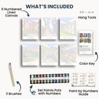 Cusco travel poster mini paint by numbers collection