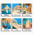 Doha travel poster mini paint by numbers collection