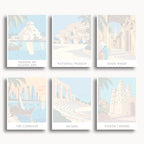 Doha travel poster mini paint by numbers collection