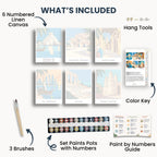 Doha travel poster mini paint by numbers collection