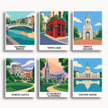 Dublin travel poster mini paint by numbers collection