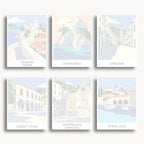 Dubrovnik travel poster mini paint by numbers collection