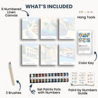Dubrovnik travel poster mini paint by numbers collection