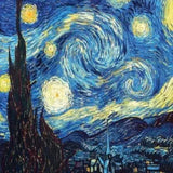 Starry Night paint by numbers kit inspired by Van Gogh famous painting